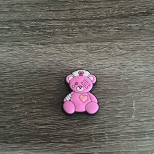 Pink Nurse Bear Croc Charm/jibbitz